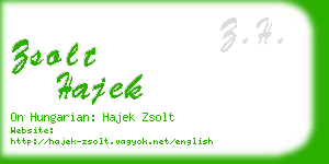 zsolt hajek business card